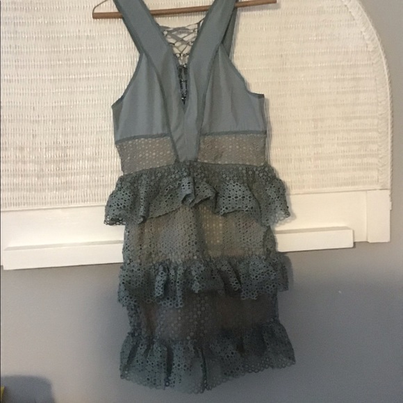 Romeo & Juliet Couture Lace Ruffle Mini Dress (NWT) - Picture 3 of 8